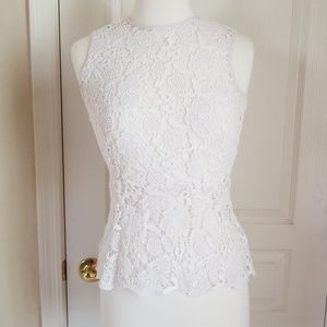 Cabi Lace Peplum Top